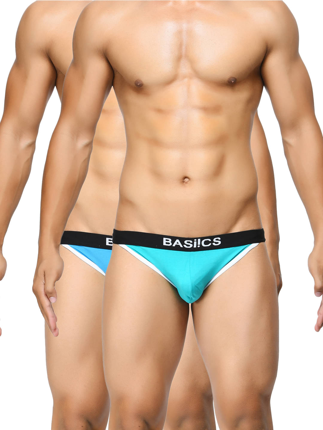     			BASIICS By La Intimo Pack of 2 Cotton Briefs For Men's ( Multi )
