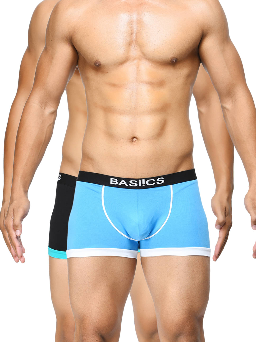 BASIICS By La Intimo Pack of 2 Cotton Trunk For Men's ( Multi ) BASIICS By La Intimo Pack of 2 Cotton Trunk For Men's ( Multi )