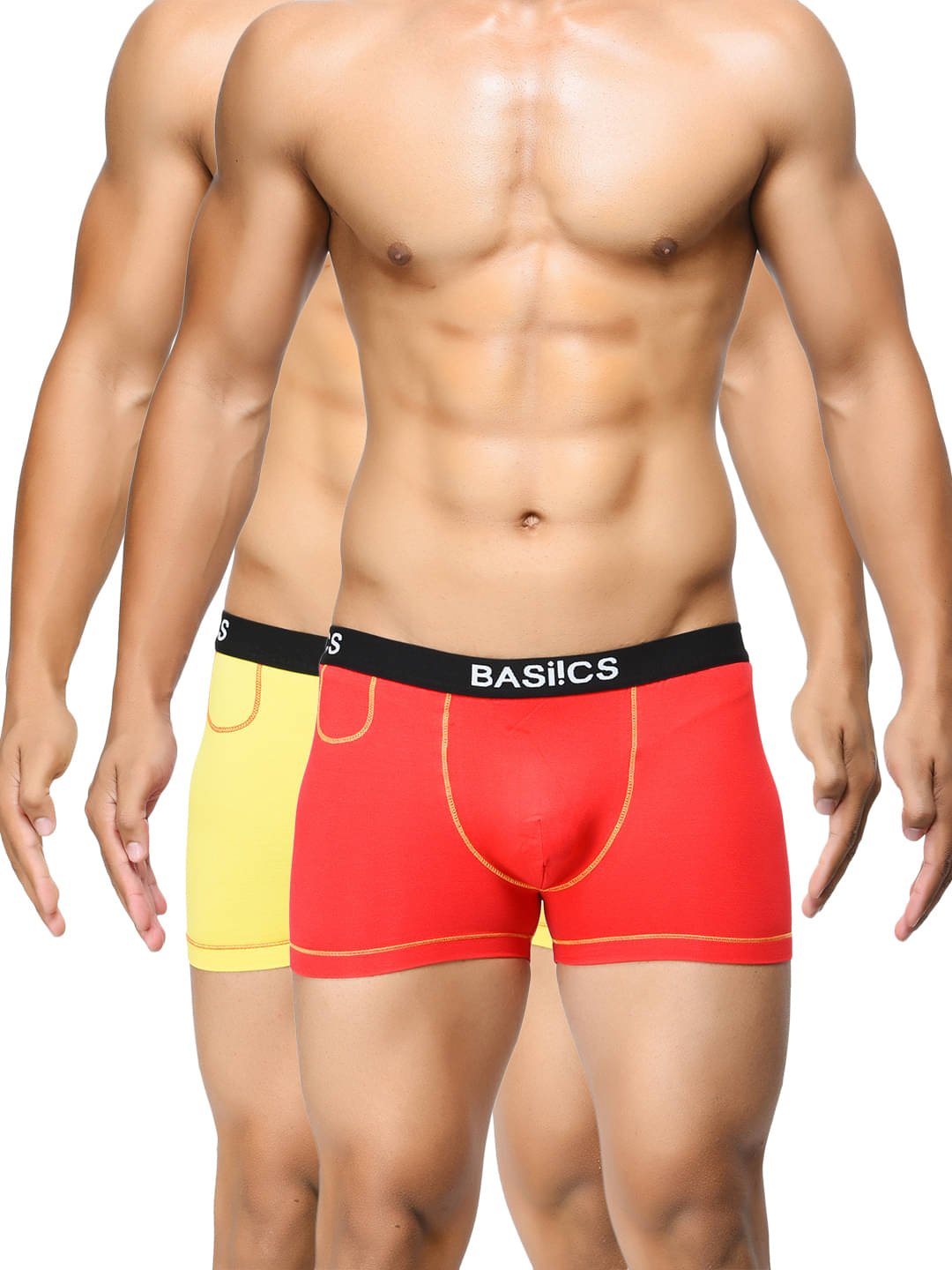BASIICS By La Intimo Pack of 2 Cotton Trunk For Men's ( Multi ) BASIICS By La Intimo Pack of 2 Cotton Trunk For Men's ( Multi )