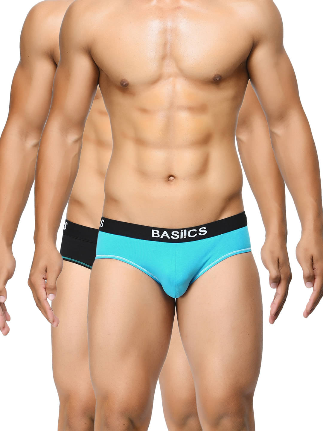 BASIICS By La Intimo Pack of 2 Cotton Briefs For Men's ( Multi ) BASIICS By La Intimo Pack of 2 Cotton Briefs For Men's ( Multi )