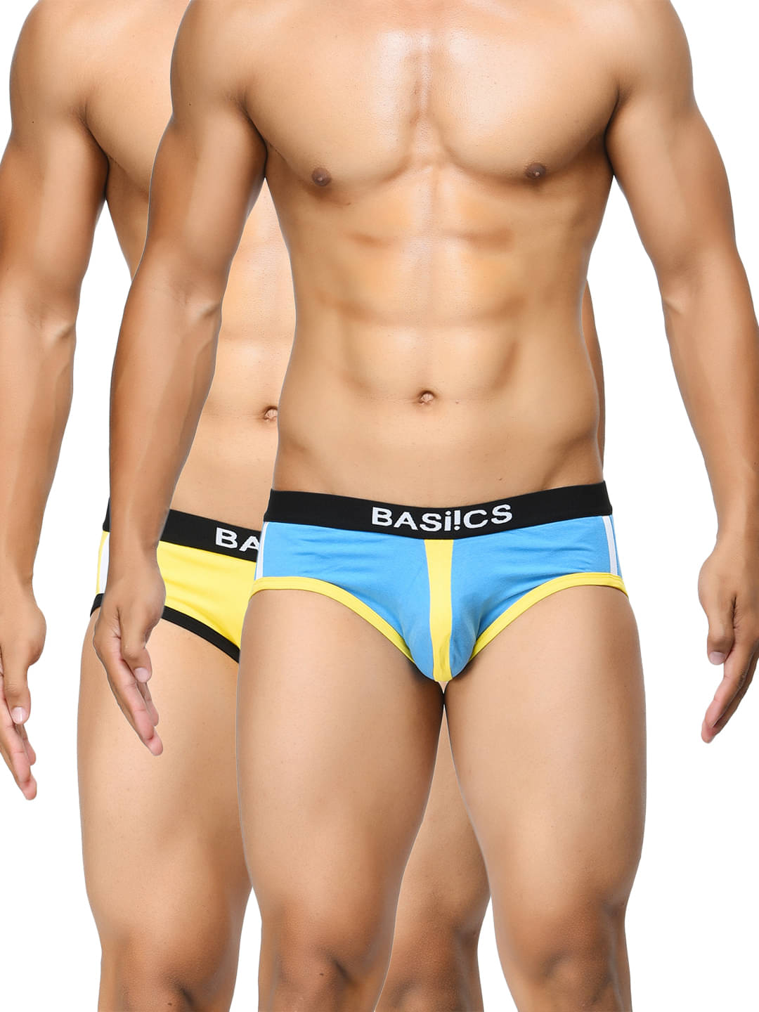 BASIICS By La Intimo Pack of 2 Cotton Briefs For Men's ( Multi ) BASIICS By La Intimo Pack of 2 Cotton Briefs For Men's ( Multi )