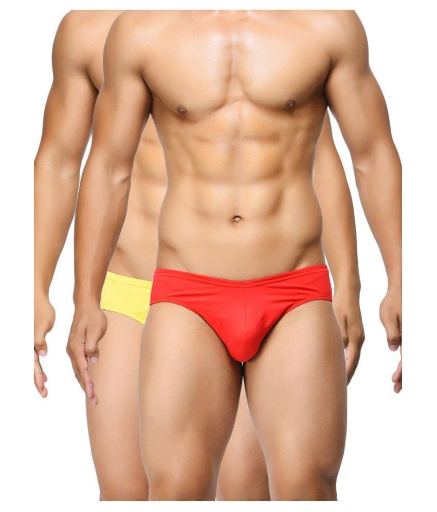 BASIICS By La Intimo Pack of 2 Cotton Briefs For Men's ( Multi ) BASIICS By La Intimo Pack of 2 Cotton Briefs For Men's ( Multi )
