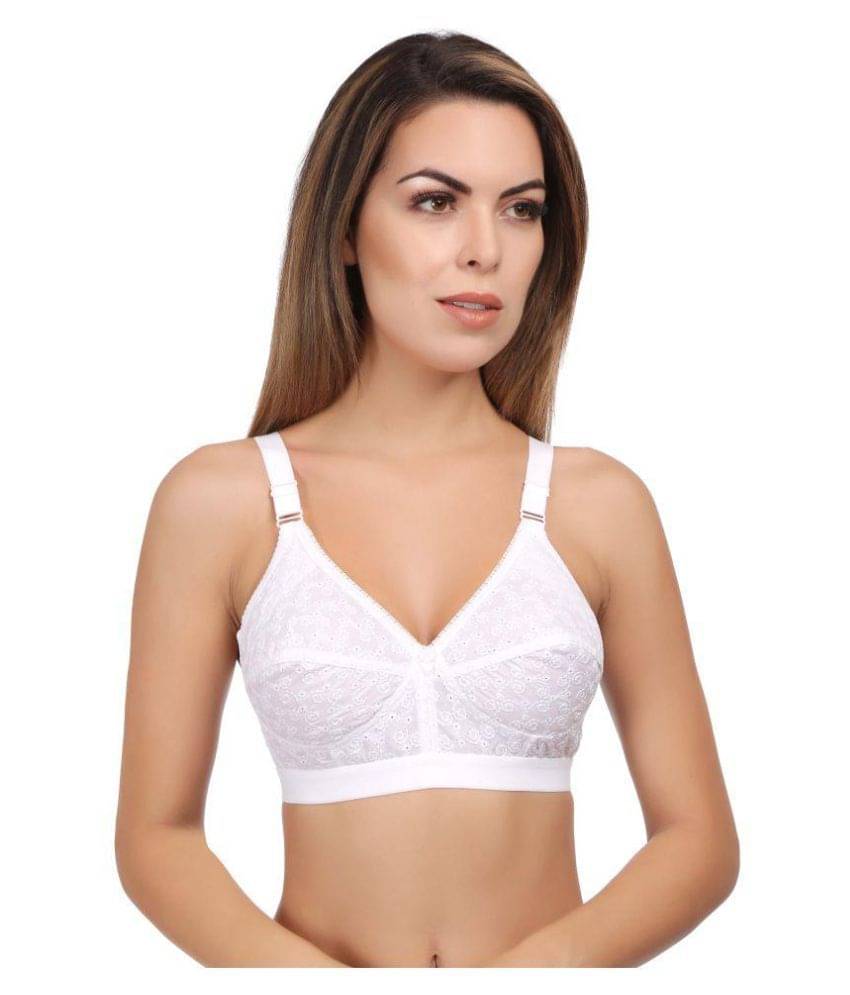     			Eve's Beauty Cotton Non Padded Women's Minimizer Bra ( White )