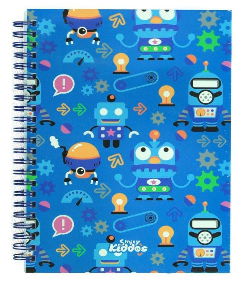     			Smily a5 Lined Notebook (Blue)| Kids Note Books SET OF 2 | School Note Books | Smily Kiddos