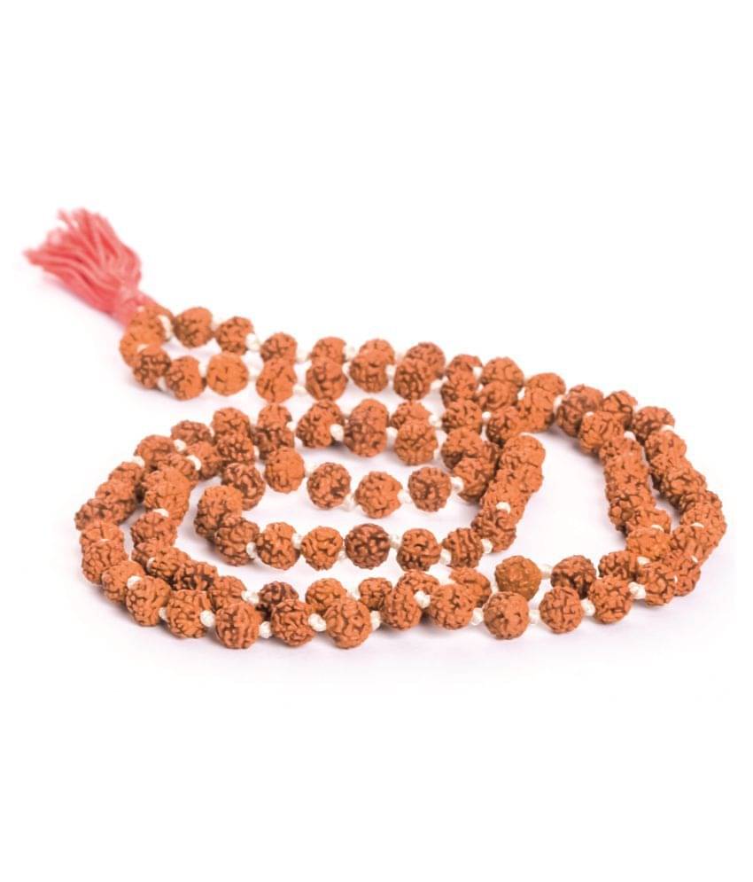     			Arkam Rudraksha Mala/ 100% Natural Rudraksha Mala/ Original Rudraksha mala knotted (Size: 4mm, Beads: 108+1) with Gaumukhi