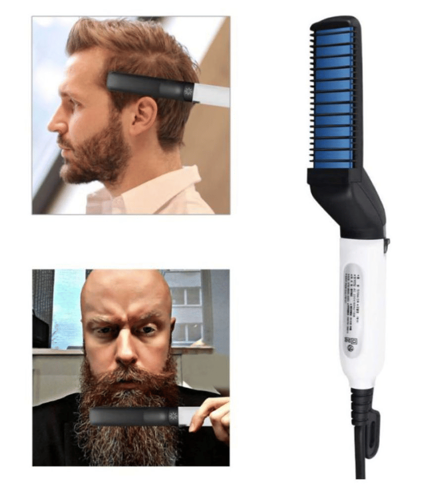 Bentag comb men's beard & Hair Straightener ( Black )