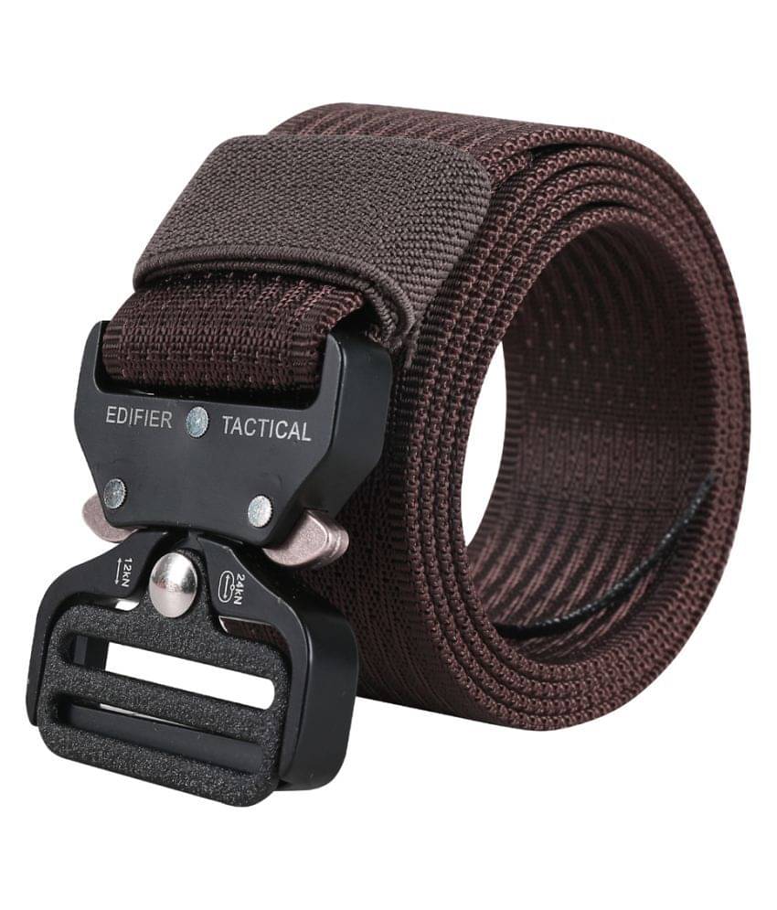     			Edifier - Brown Fabric Men's Casual Belt ( Pack of 1 )