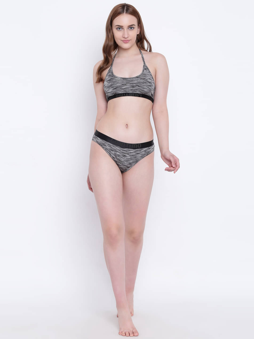 La Intimo Polyester Women's Push Up Bra ( Grey ) La Intimo Polyester Women's Push Up Bra ( Grey )