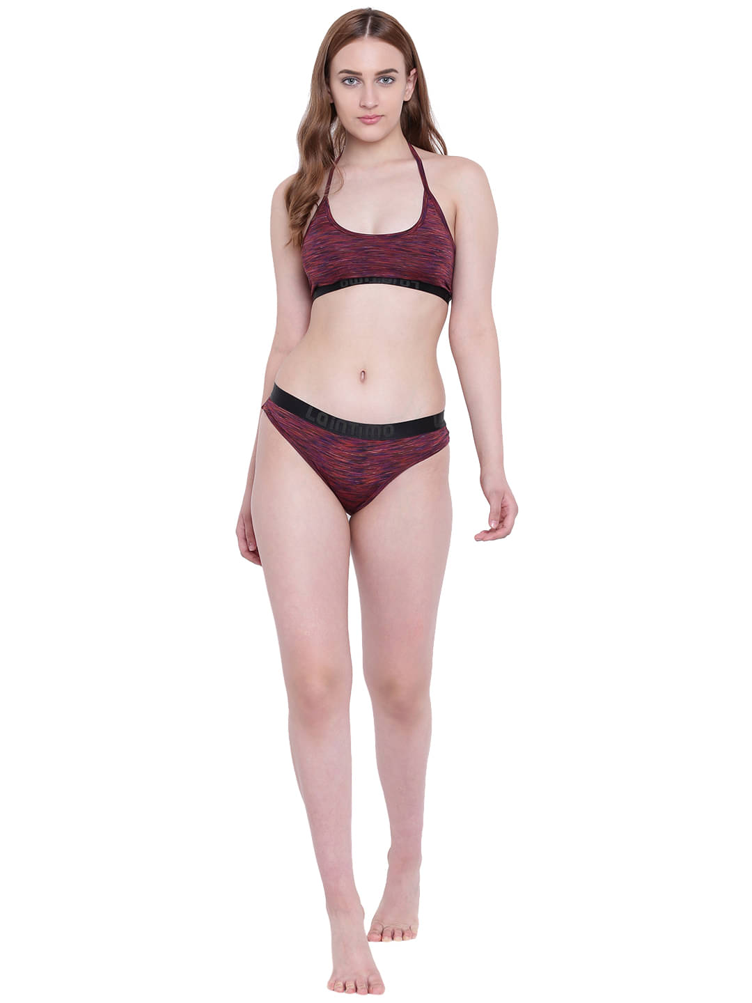 La Intimo Polyester Push Up Bra - Red La Intimo Polyester Push Up Bra - Red