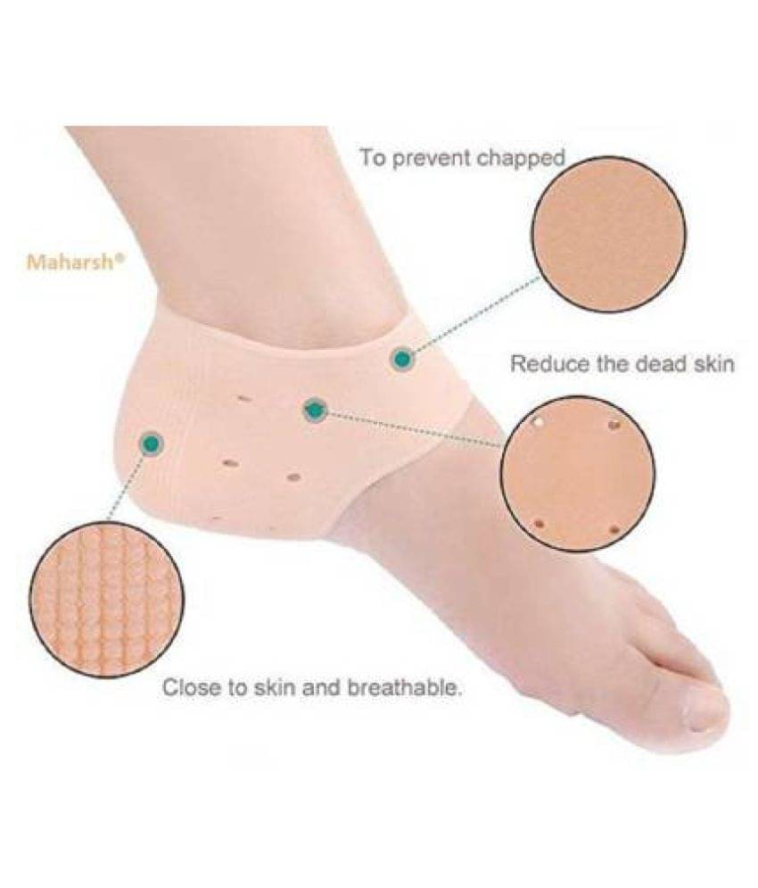     			woniry SILICONE Heel Anti-Crack Free Size