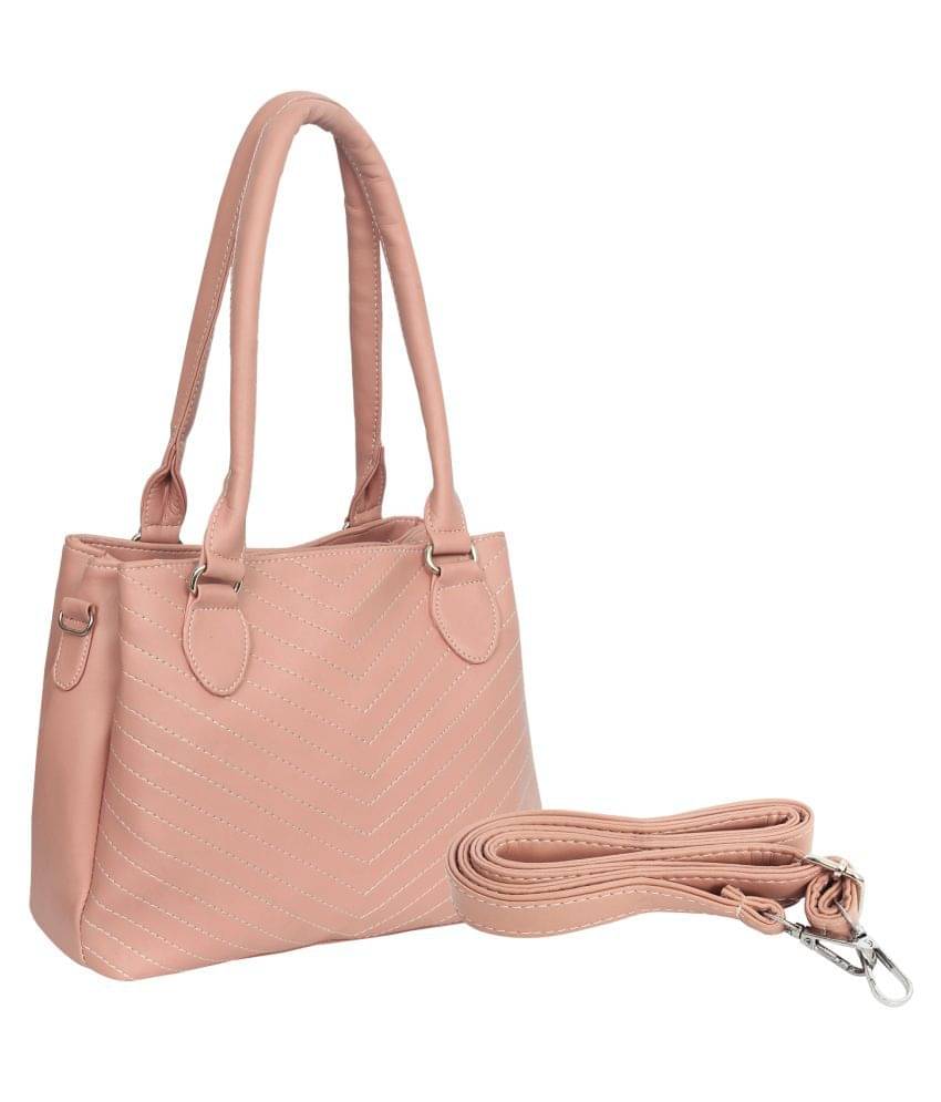     			Leather Land Sling Bag Faux Leather Set of 1 ( PeachPuff )