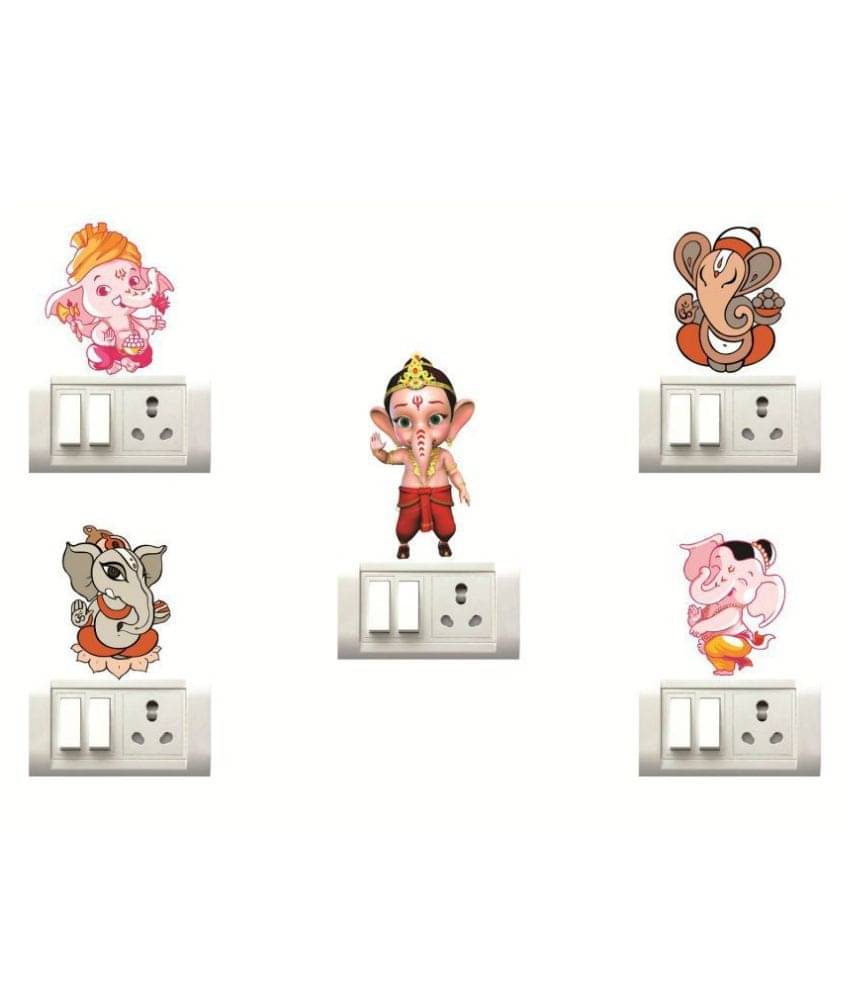 Decor Villa Ganesha Religious & Inspirational Sticker ( 20 x 20 cms )     			Decor Villa Ganesha Religious & Inspirational Sticker ( 20 x 20 cms )
