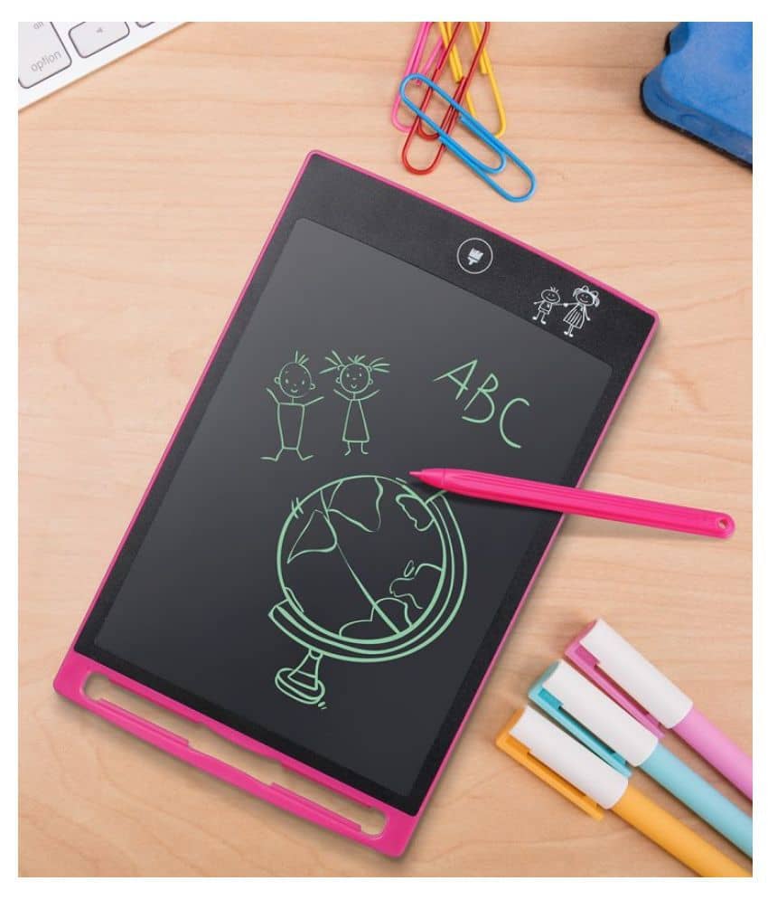 Shuangyou 8.5 Inch Electronic LCD Writing Pad Write Drawing Ruff Tablet Board Notepad Digital for Kids Diary with Pen Best For Birthday Gift  8.5LEDPD01 - Stationery | Buy online on ZillyBuy