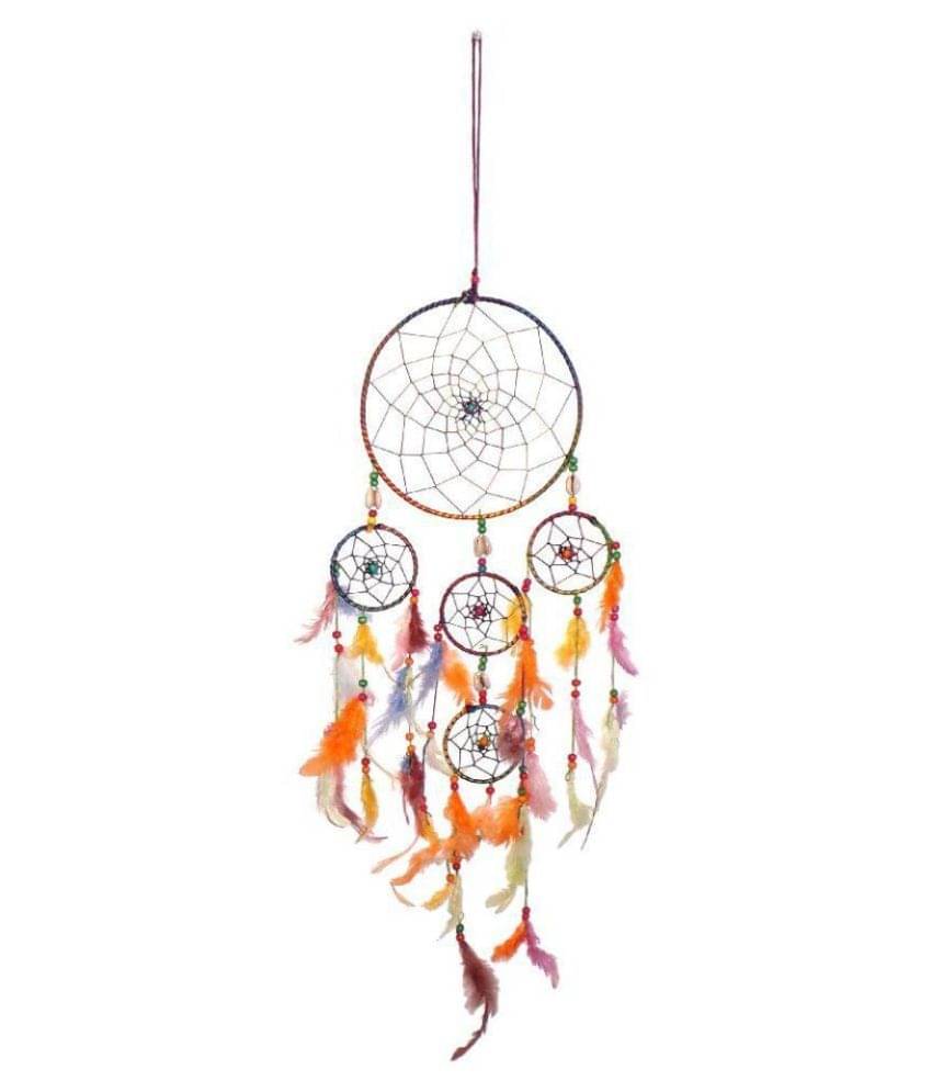 jsk collection Feather Multicolour Dream Catcher - Pack of 1 ( X cms ) jsk collection Feather Multicolour Dream Catcher - Pack of 1 ( X cms )