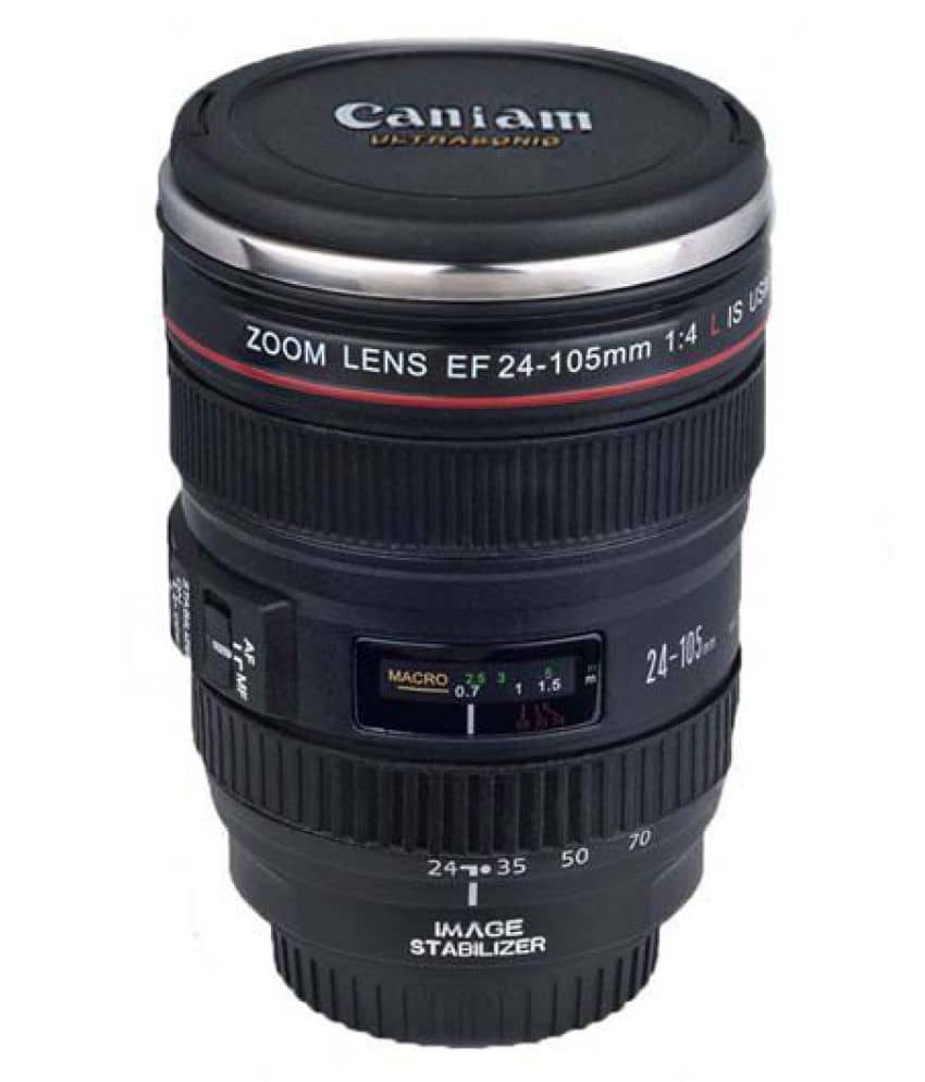 GoGrab Canon Type Camera Lens Mug Plastic Coffee Mug 1 Pcs 300 mL