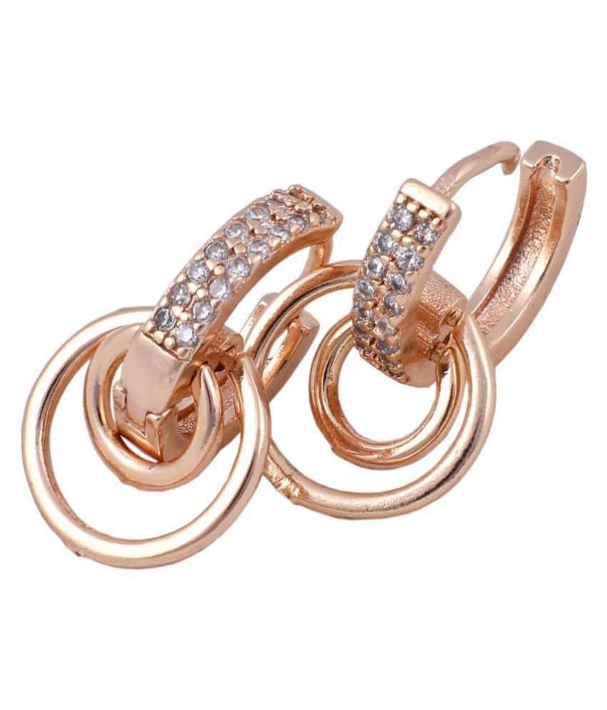 SHANKHRAJ MALL ROSE GOLD PLATED AD EARING FOR WOMEN OR GIRL - Earrings | Buy online on ZillyBuy