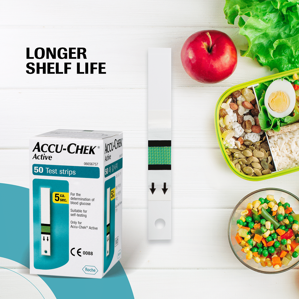     			Accuchek Active 50 Sugar Test Strips