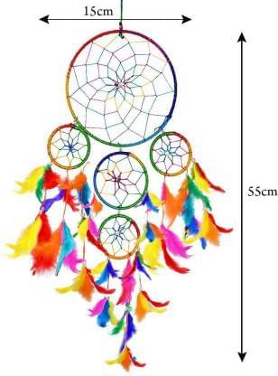 Lucky Traders Feather Multicolour Dream Catcher - Pack of 1 ( X cms )     			Lucky Traders Feather Multicolour Dream Catcher - Pack of 1 ( X cms )
