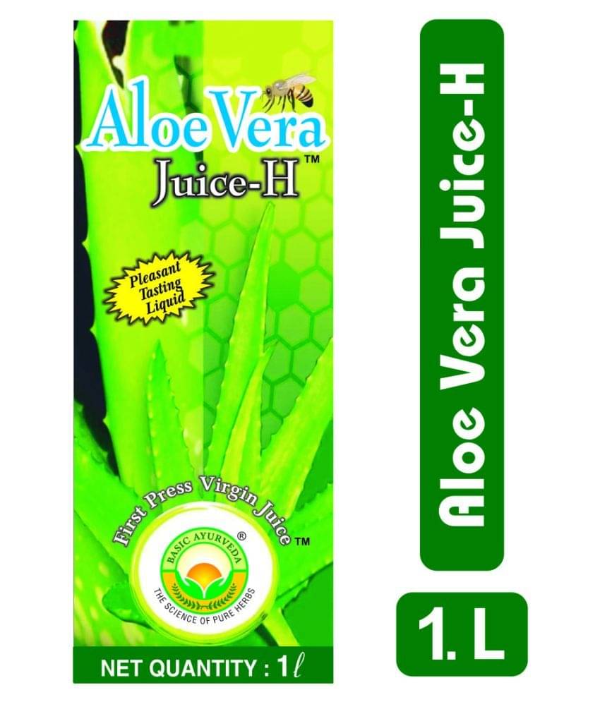     			Basic Ayurveda Aloevera Juice(With Honey) Liquid 1000 ml Pack Of 2