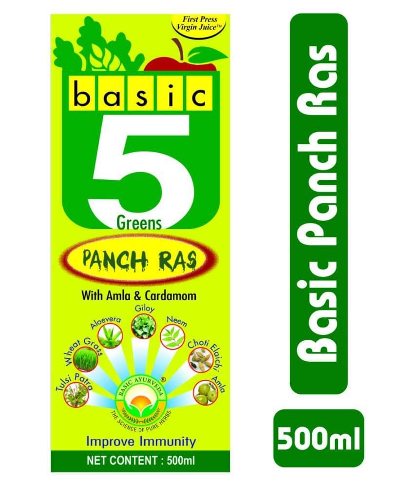 Basic Ayurveda Basic 5 Green Panch Ras Liquid 500 ml Pack Of 2 Basic Ayurveda Basic 5 Green Panch Ras Liquid 500 ml Pack Of 2