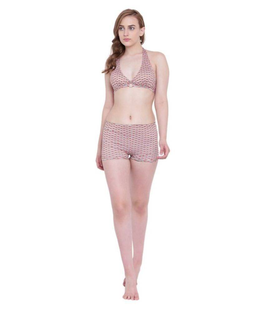     			La Intimo Polyester Multi Color Tankinis