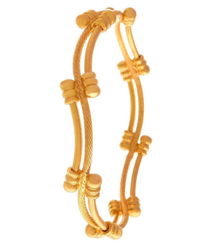 Traditional Ethnic One Gram Gold Plated Designer Bangle for Women & Girls. - Bangles & Bracelets | Buy online on ZillyBuy