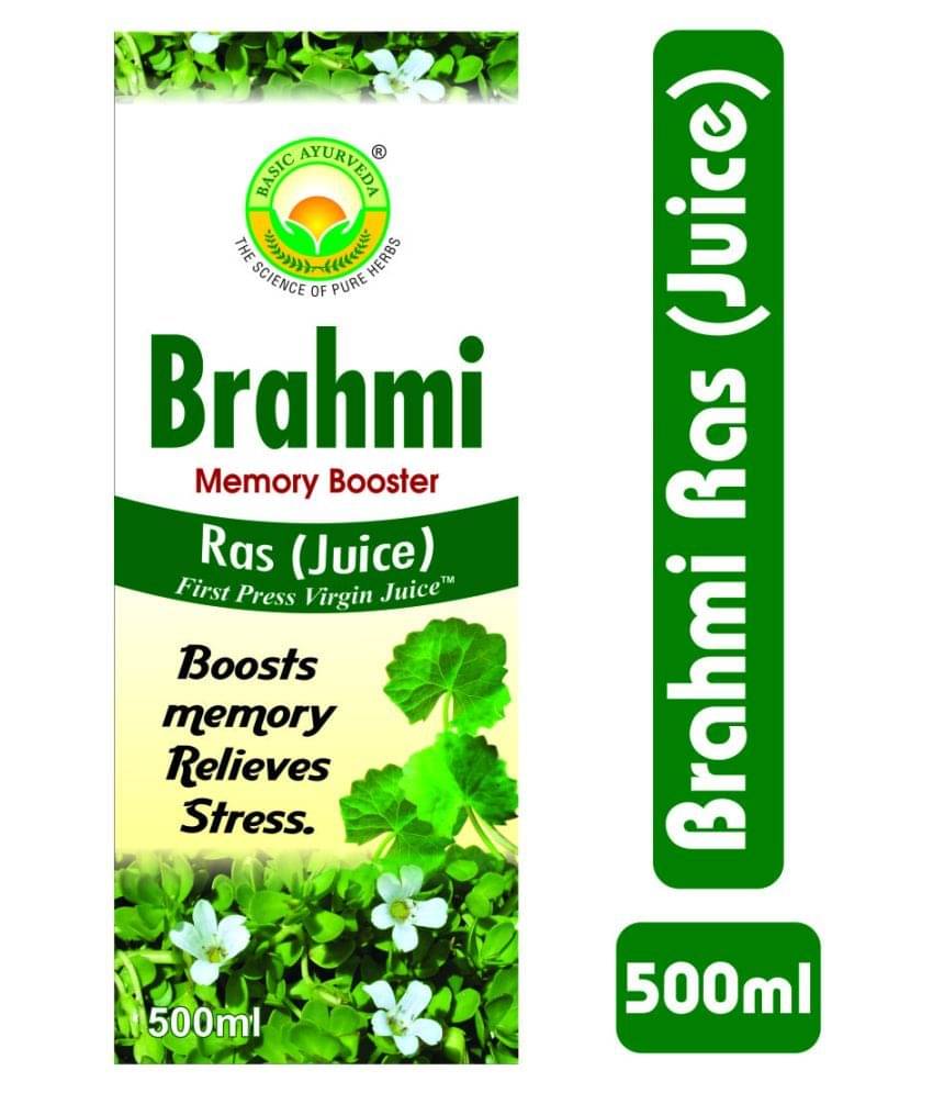     			Basic Ayurveda Brahmi Ras (Juice) Liquid 500 ml Pack Of 2