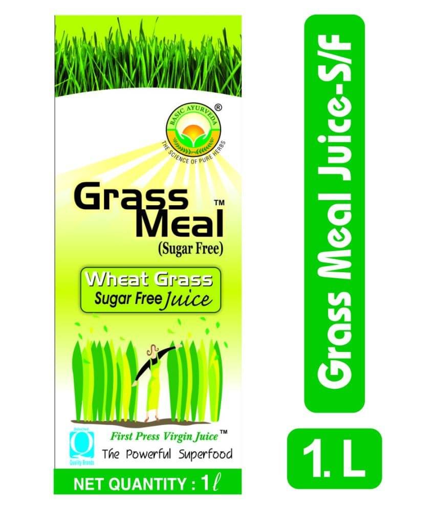 Basic Ayurveda Grass Meal Juice Sugar Free Liquid 1000 ml Pack Of 1 Basic Ayurveda Grass Meal Juice Sugar Free Liquid 1000 ml Pack Of 1
