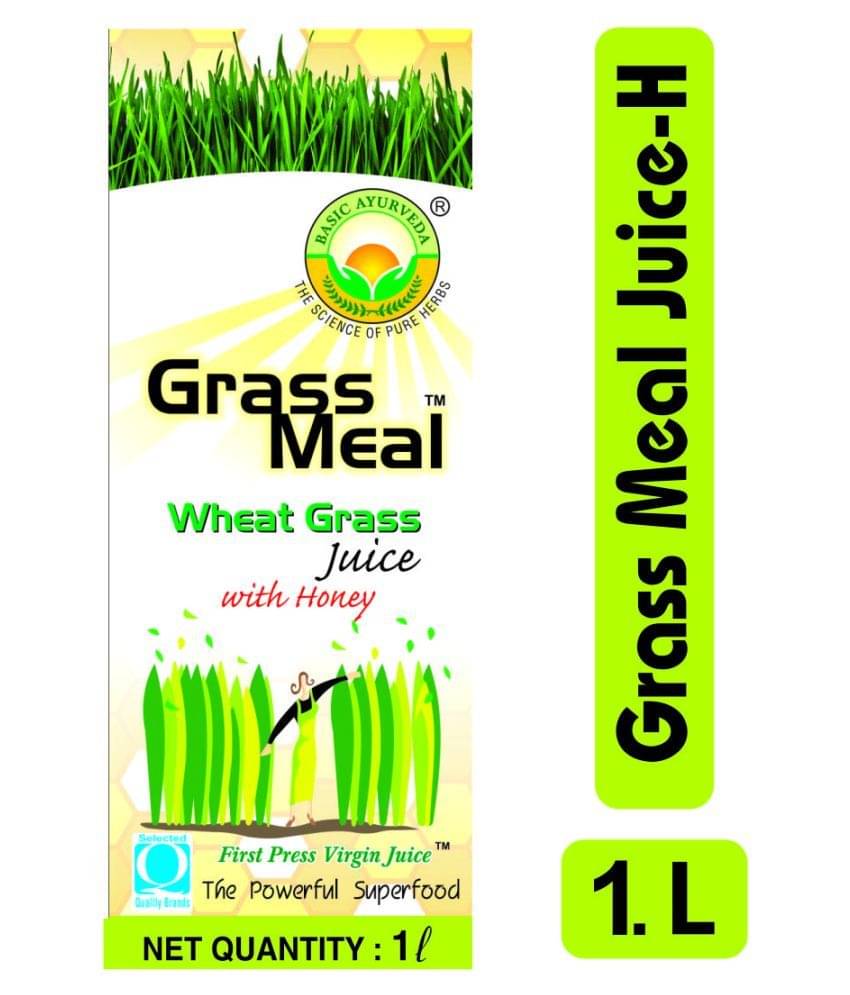    			Basic Ayurveda Grass Meal Juice With Honey Liquid 1000 ml Pack Of 1