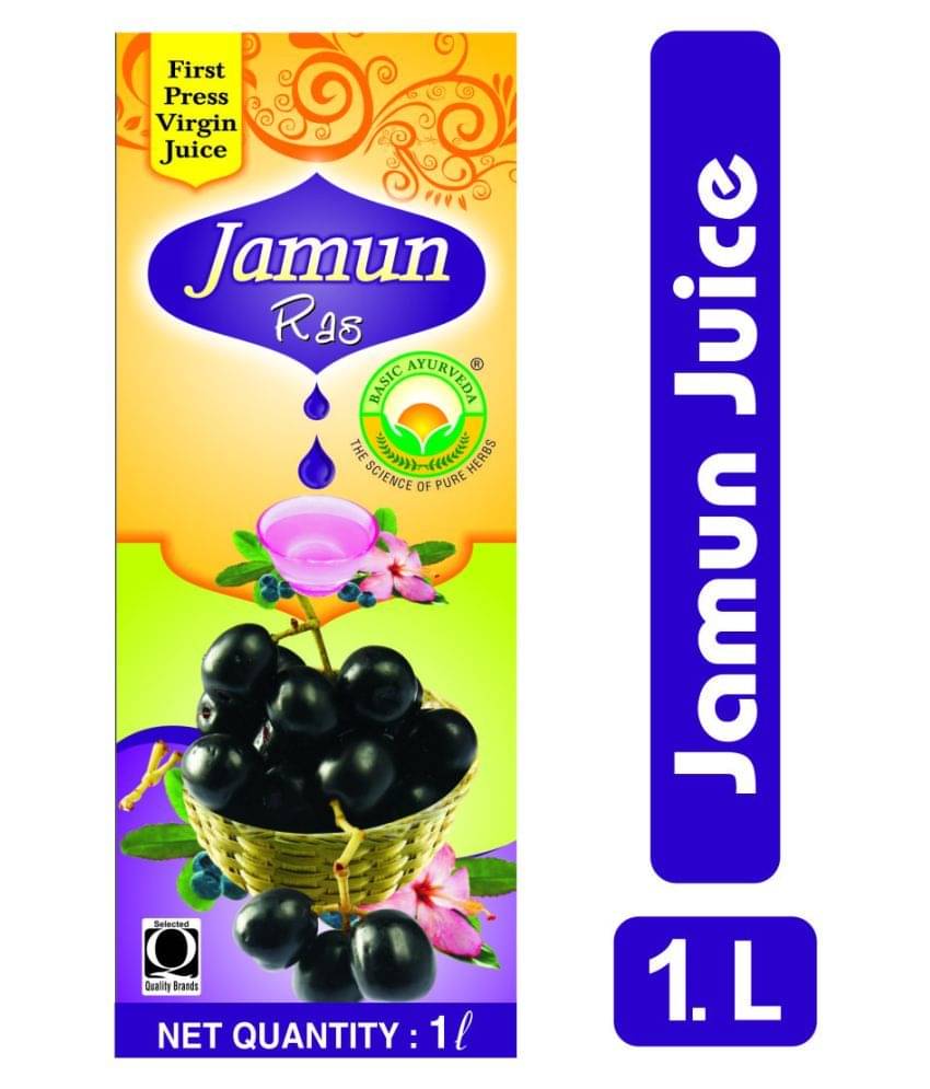 Basic Ayurveda Jamun Ras (Indian Black Berry) Liquid 1000 ml Pack Of 2 Basic Ayurveda Jamun Ras (Indian Black Berry) Liquid 1000 ml Pack Of 2