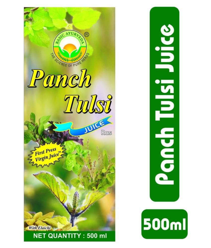 Basic Ayurveda Panch Tulsi Ras Liquid 500 ml Pack of 3 Basic Ayurveda Panch Tulsi Ras Liquid 500 ml Pack of 3
