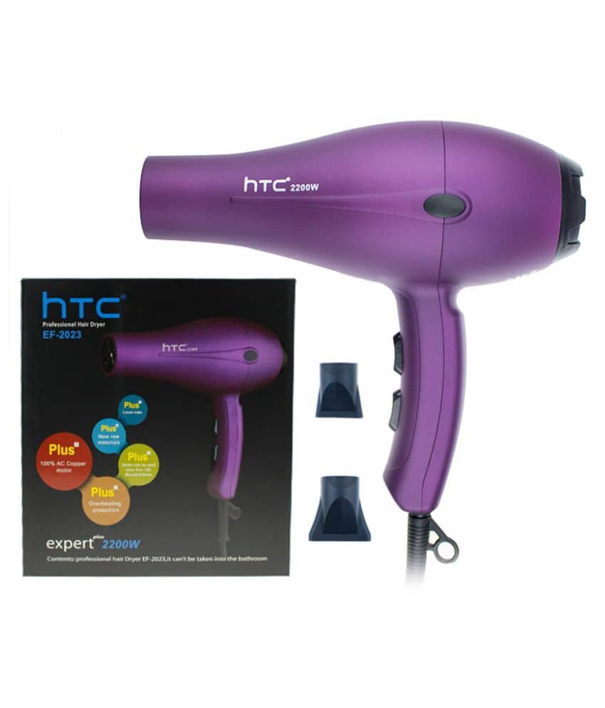 HTC EF-2023 Hot And Cold Hair Dryer Purple