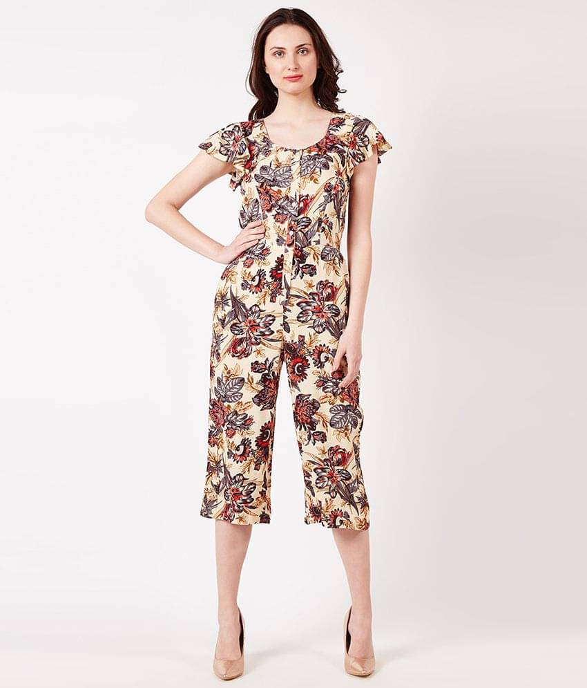 Oxolloxo Off White Viscose Jumpsuit Oxolloxo Off White Viscose Jumpsuit