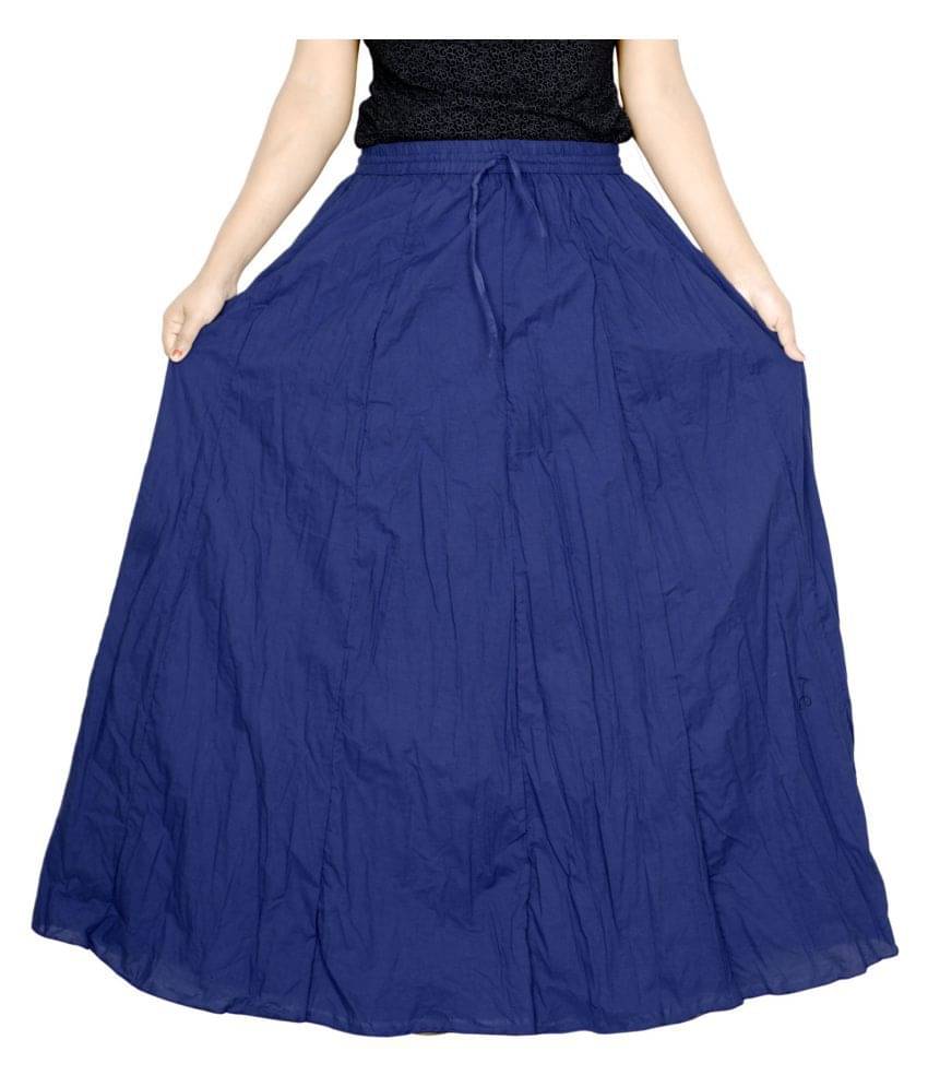     			Sttoffa Cotton Broomstick Skirt - Blue