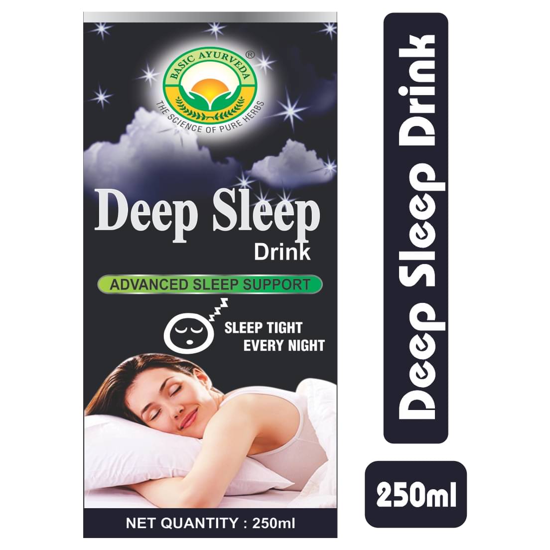     			Basic Ayurveda Deep Sleep Drink Liquid 250 ml Pack Of 2