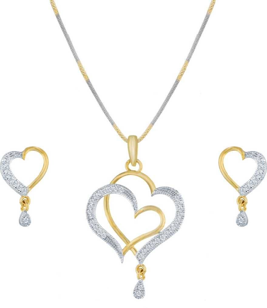     			Bhagya Lakshmi Women's Pride AD Stone Pendent With Earrings For Women