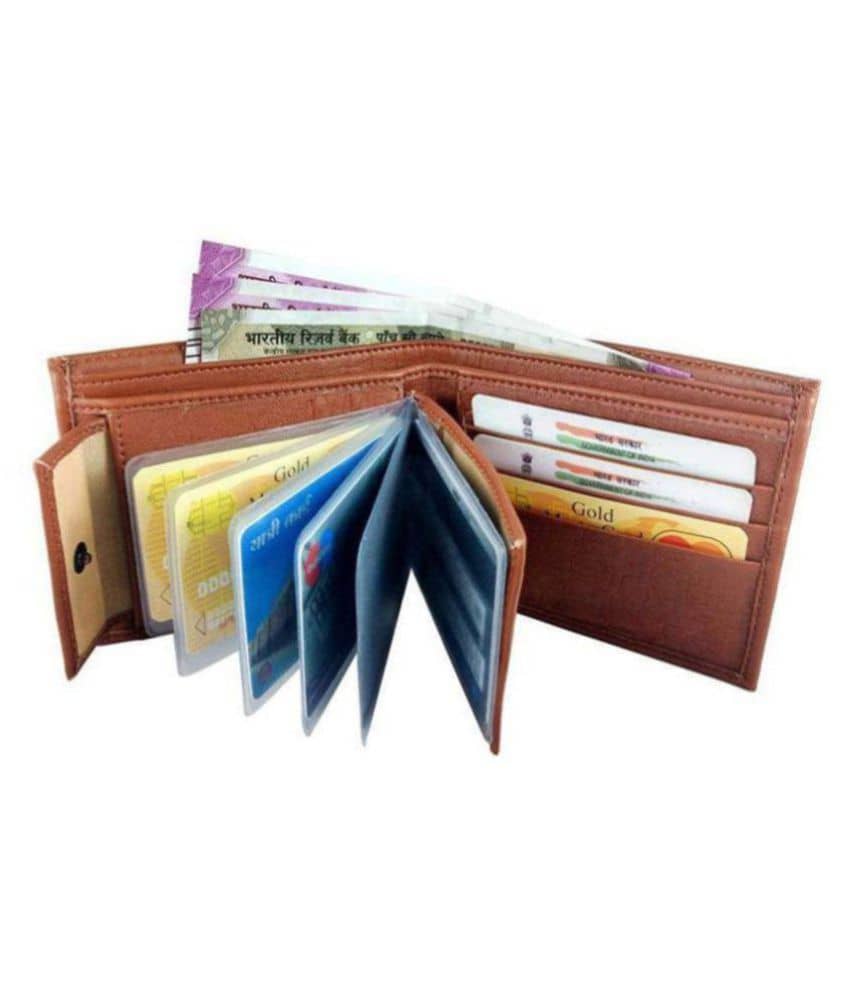 Puneet Enterprises Leather Tan Casual Regular Wallet - Handbags | Buy online on ZillyBuy