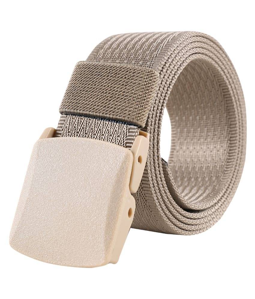     			Edifier - Beige Faux Leather Men's Casual Belt ( Pack of 1 )