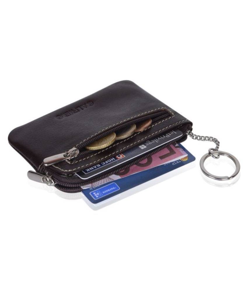     			Calfnero Genuine Leather Key Case Coin Wallet