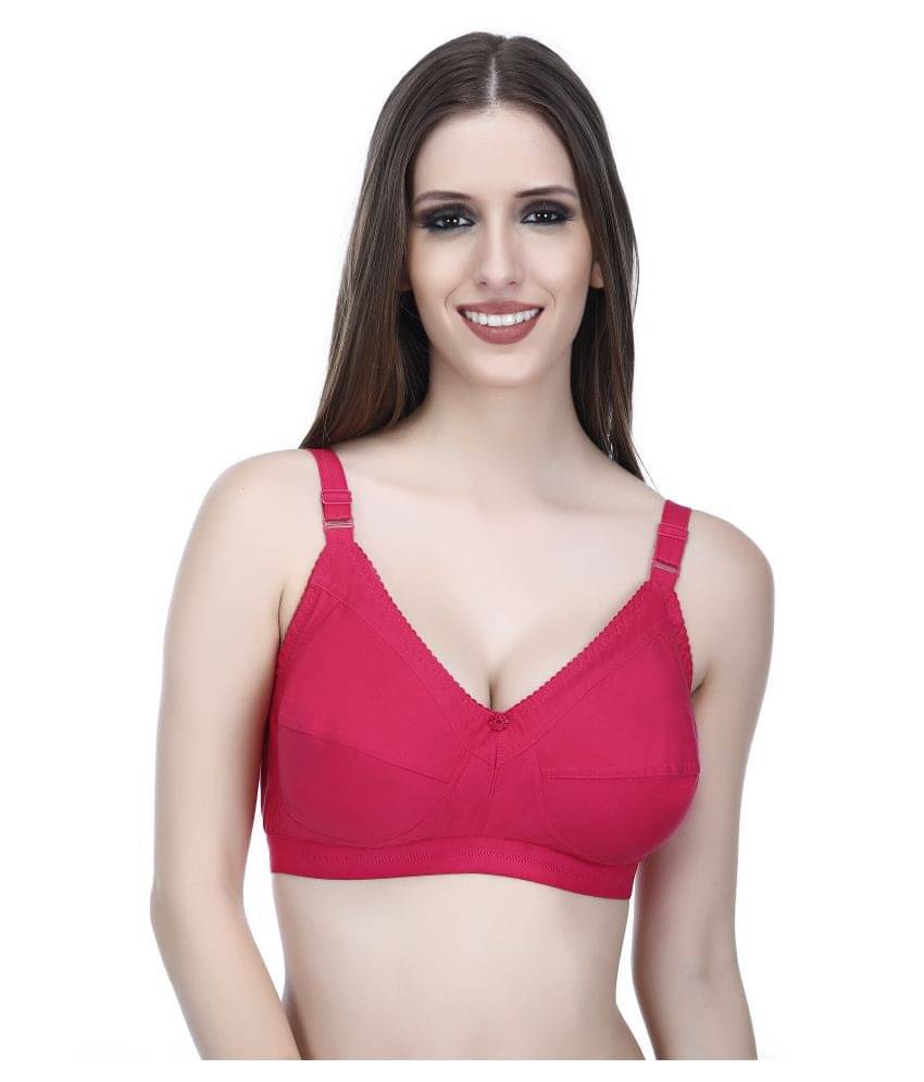     			Elina Cotton Non Padded Women's T-Shirt Bra ( Pink )