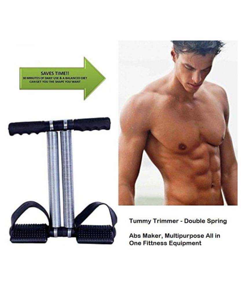 PROGIENCE- Tummy Trimmer Double Spring Ab Exerciser ONESIZE Sauna Belt PROGIENCE- Tummy Trimmer Double Spring Ab Exerciser ONESIZE Sauna Belt