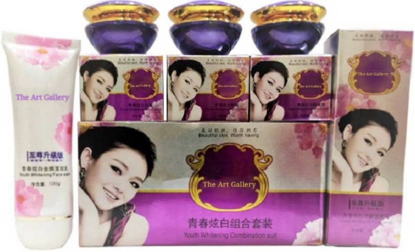 DIARA Jiaobi Cream Youth Whitening Suit Facial Kit g Pack of 4