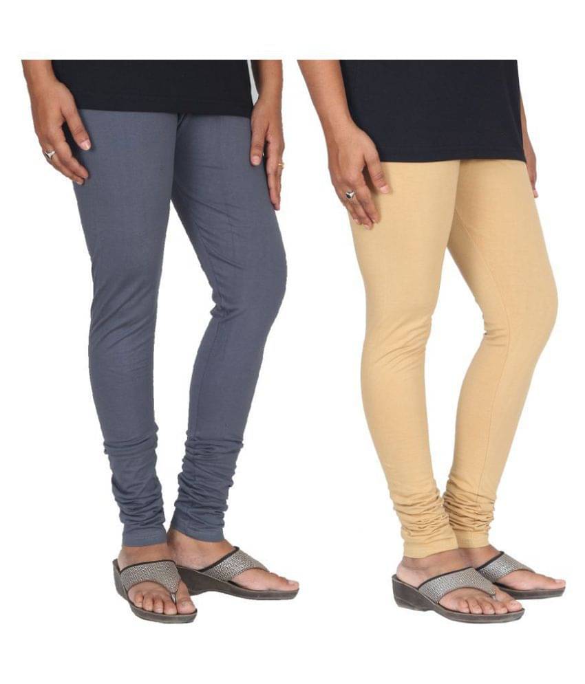     			Skandas Trendz Cotton Lycra Pack of 2 Leggings