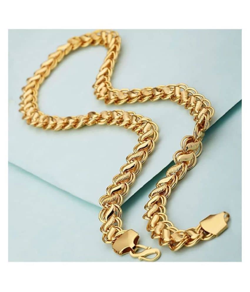 Jewar Mandi Gold Plated Chain ( Set of 1 )
