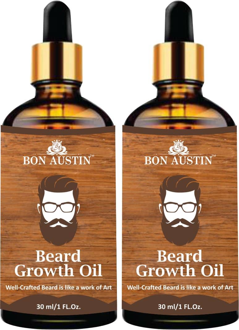 Bon Austin GROOMED Beard Oil FASTGROWTH 30 ml Pack of 2 - Beard Care and Tools | Buy online on ZillyBuy