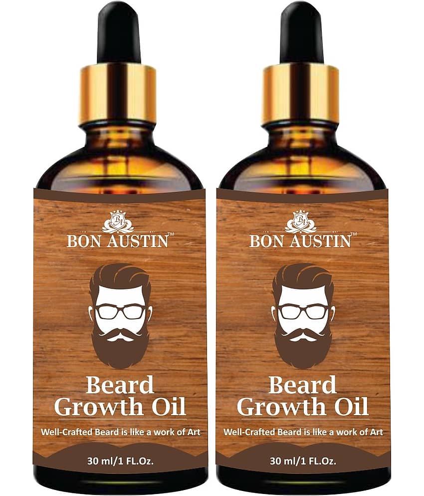 Bon Austin GROOMED Beard Oil FASTGROWTH 30 ml Pack of 2 - Beard Care and Tools | Buy online on ZillyBuy