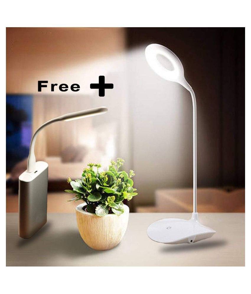     			Jungli Store Plastic Table Lamp - Pack of 2