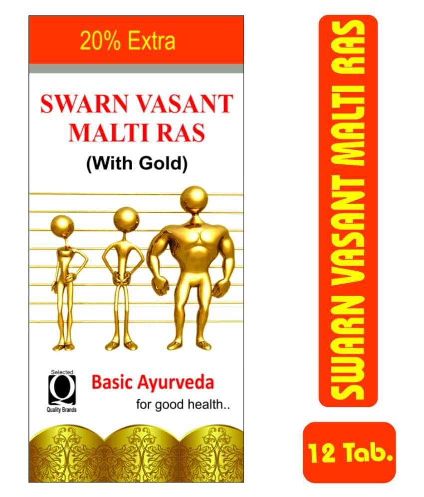 Basic Ayurveda Swarn Vasantmalti Ras Tablet 12 no.s Pack Of 1 Basic Ayurveda Swarn Vasantmalti Ras Tablet 12 no.s Pack Of 1
