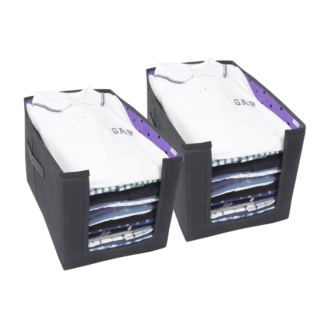 PrettyKrafts Shirt Stacker Closet Organizer - Shirts and Clothing Organizer - (Set of 2) - Purple - Handbags | Buy online on ZillyBuy