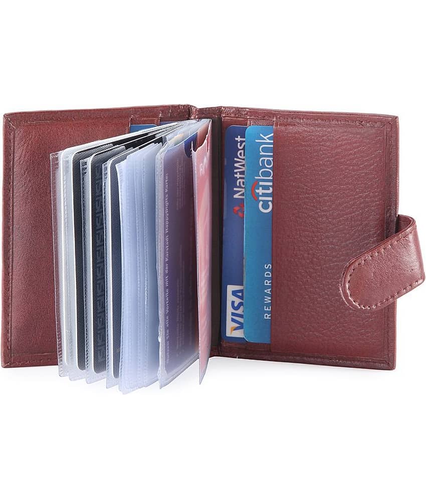Brown Button Card Holder - Handbags | Buy online on ZillyBuy